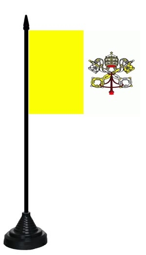 Vatikan Tischflagge 10x15 cm