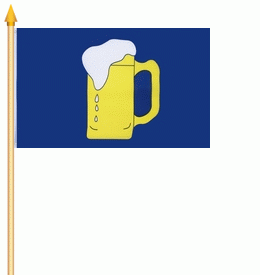 Bierkrug Stockflagge 30x40 cm Abverkauf