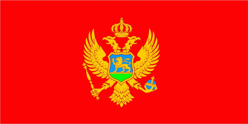 Montenegro Flagge 60x90 cm
