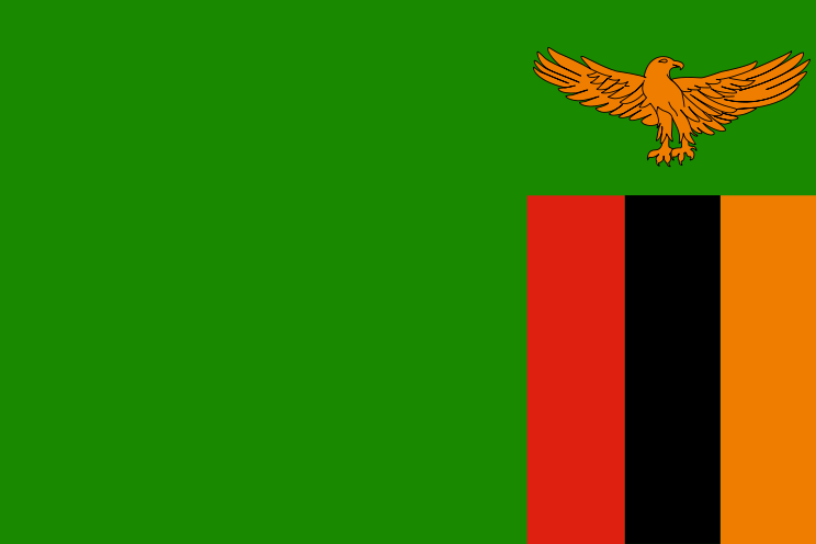Sambia Flagge 60x90 cm