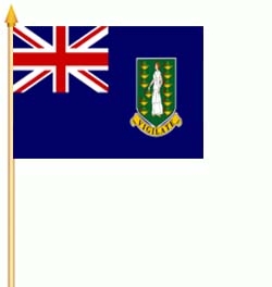 British Virgin Islands Stockflagge 30x45 cm