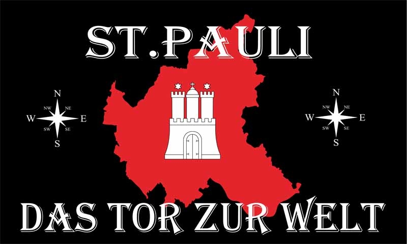 St. Pauli das Tor zur Welt Hamburg 90x150 cm (EHD)