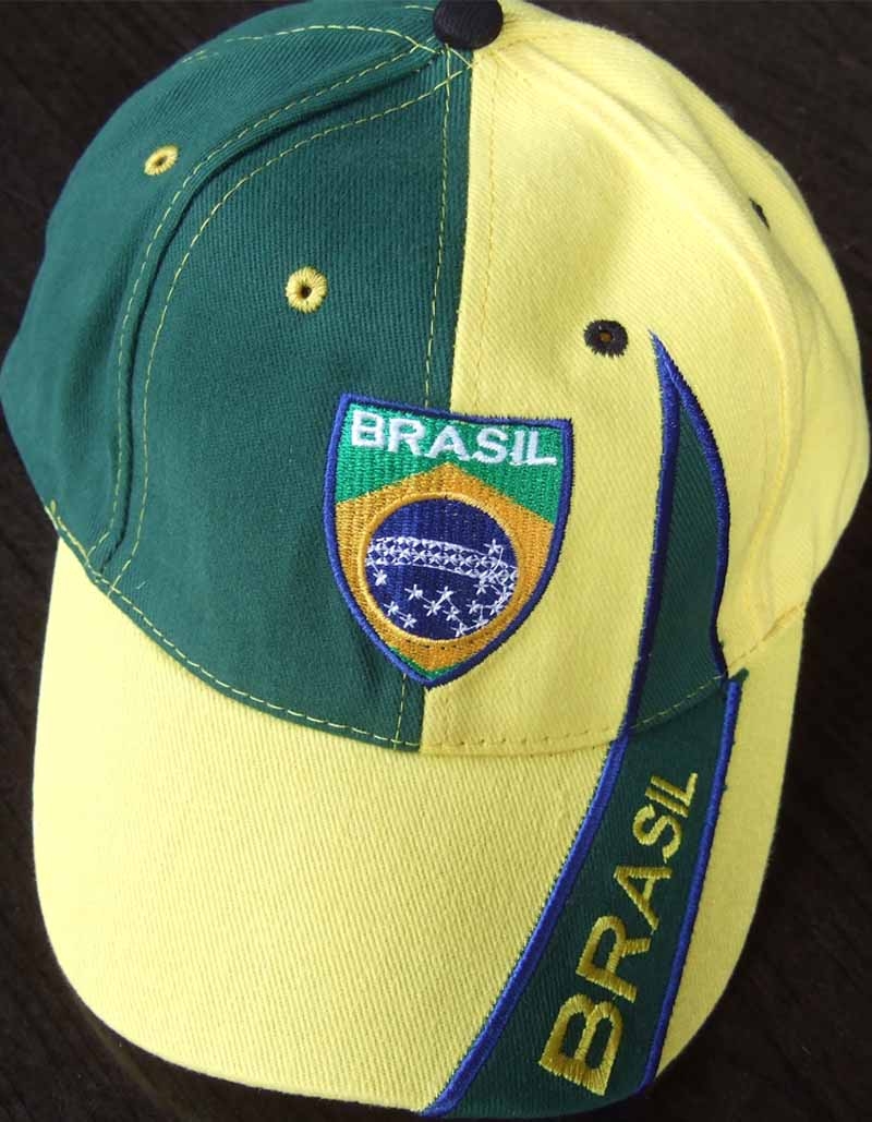 Brasilien Baseballcap gelb grün