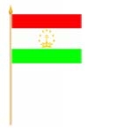 Tadschikistan / Tajikistan Stockflagge 30x45 cm