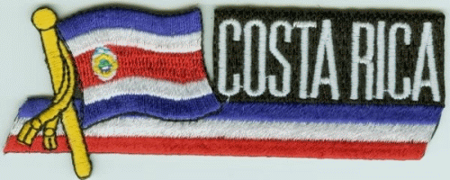 Costa Rica Sidekickaufnäher