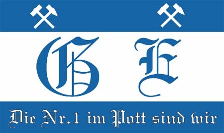 Gelsenkirchen Nr. 1 im Pott sind wir Flagge 90x150 cm