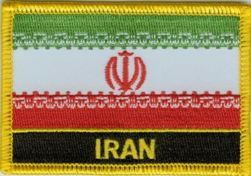 Iran Aufnäher / Patch mit Schrift