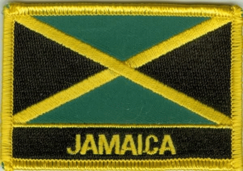 Jamaika Aufnäher / Patch mit Schrift