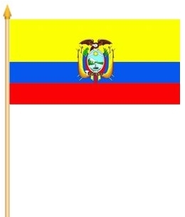 Ecuador Stockflagge 30x45 cm