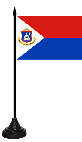 St. Maarten Tischflagge 10x15 cm