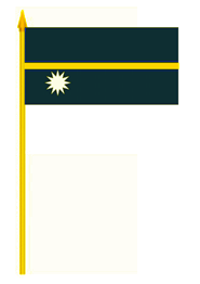 Nauru Stockflagge 30x45 cm