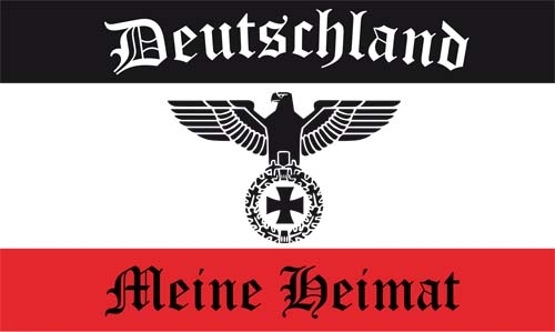 DR- Deutschland mit Adler Meine Heimat Flagge 150x250 cm
