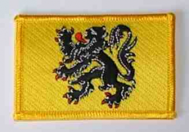 Flandern (Region) Belgien Aufnäher / Patch 8 x 5 cm