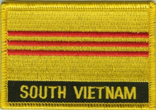 Süd Vietnam Aufnäher / Patch mit Schrift