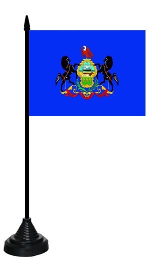 Pennsylvania Tischflagge 10x15 cm