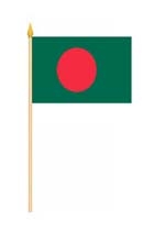 Bangladesh Stockflagge 30x45 cm