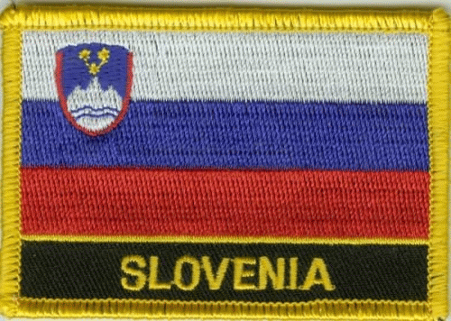 Slowenien Aufnäher / Patch mit Schrift