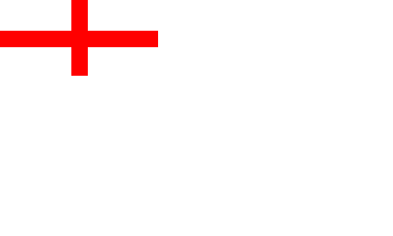 White Ensign 1630-1702 Flagge 90x150 cm