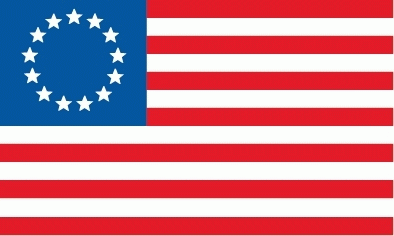 USA Betsy Ross (13 Sterne) Flagge 90x150 cm