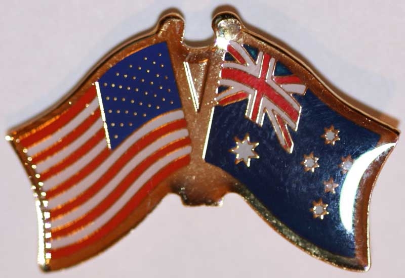 USA / Australien Freundschaftspin