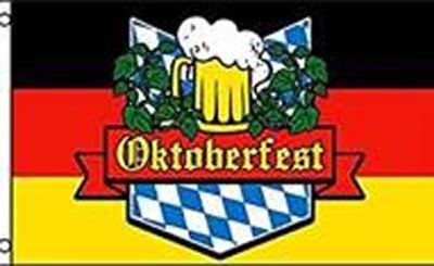 Oktoberfest Bierglas Flagge 90x150 cm