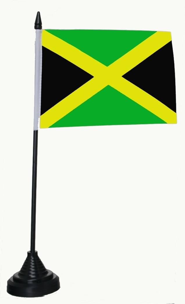 Jamaika Tischflagge 10x15 cm