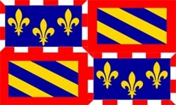 Burgund (Region) Flagge 90x150 cm