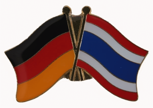 Deutschland / Thailand Freundschaftspin 25 x 13 mm