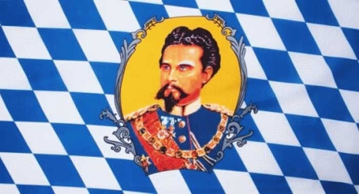 Bayern König Ludwig Bootsflagge 30x45 cm