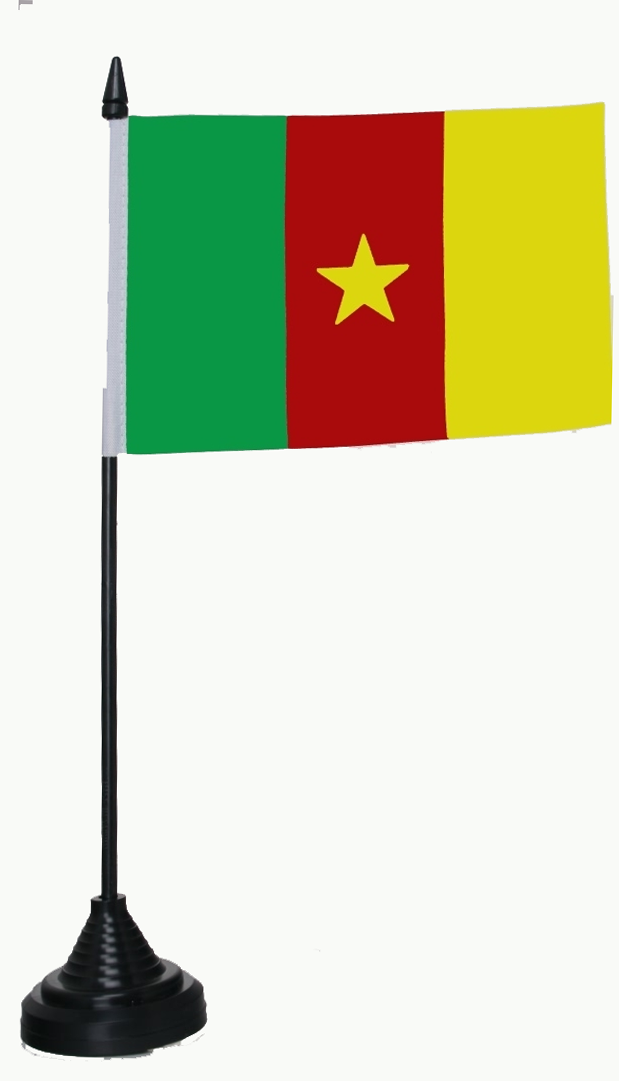 Kamerun Tischflagge 10x15 cm