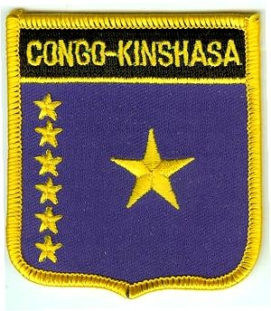 Kongo Kinshasa Wappenaufnäher / Patch