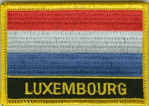 Luxemburg Aufnäher / Patch 8 x 5 cm