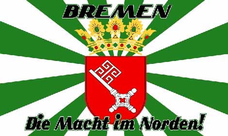 Bremen die Macht im Norden 1 Flagge 90x150 cm