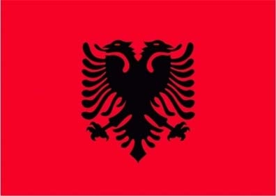 Albanien Aufkleber 8 x 5 cm