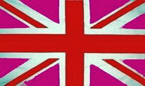 Großbritannien rosa Flagge 90x150 cm