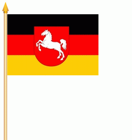 Niedersachsen Stockflagge 30x45 cm