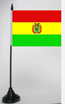 Bolivien Tischflagge 10x15 cm