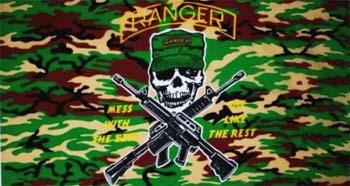 Ranger Camouflage Mess with the best Flagge 90x150 cm