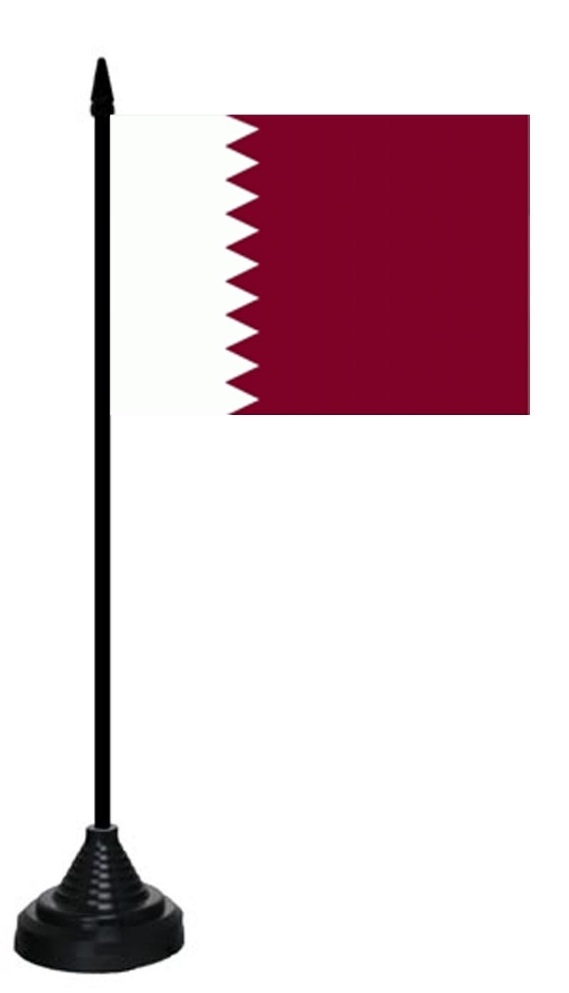 Katar Qatar Tischflagge 10x15 cm