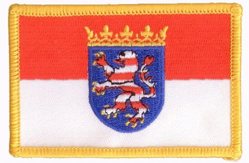 Hessen kleine Aufnäher / Patch 4x6 cm