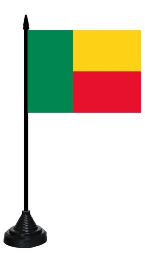 Benin Tischflagge 10x15 cm