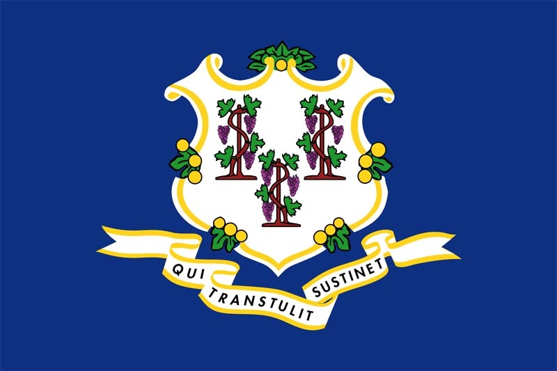Connecticut Flagge 90x150 cm