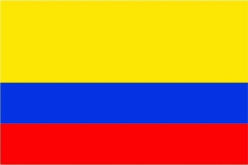 Kolumbien Bootsflagge 30x45 cm