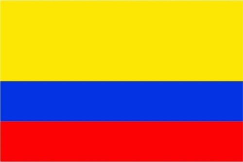 Kolumbien Bootsflagge 30x45 cm