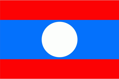 Laos Aufkleber 8 x 5 cm