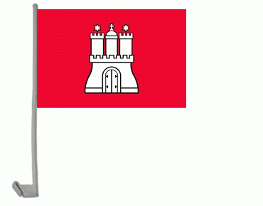 Hamburg Freie und Hansestadt Autoflagge 30x40 cm