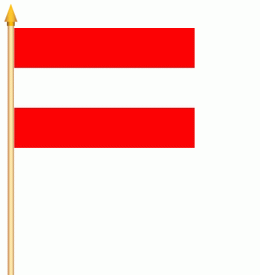 Österreich Stockflagge 30x40 cm Abverkauf