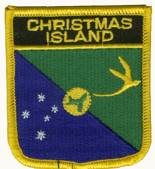 Weihnachtsinseln Wappenaufnäher / Patch