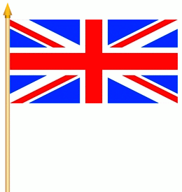 Großbritannien Stockflagge 30x45 cm