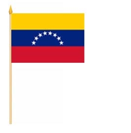 Venezuela Flagge 8 Sterne Sterne ohne Wappen Stockflagge 30x45 cm